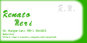 renato meri business card