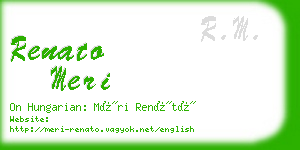 renato meri business card